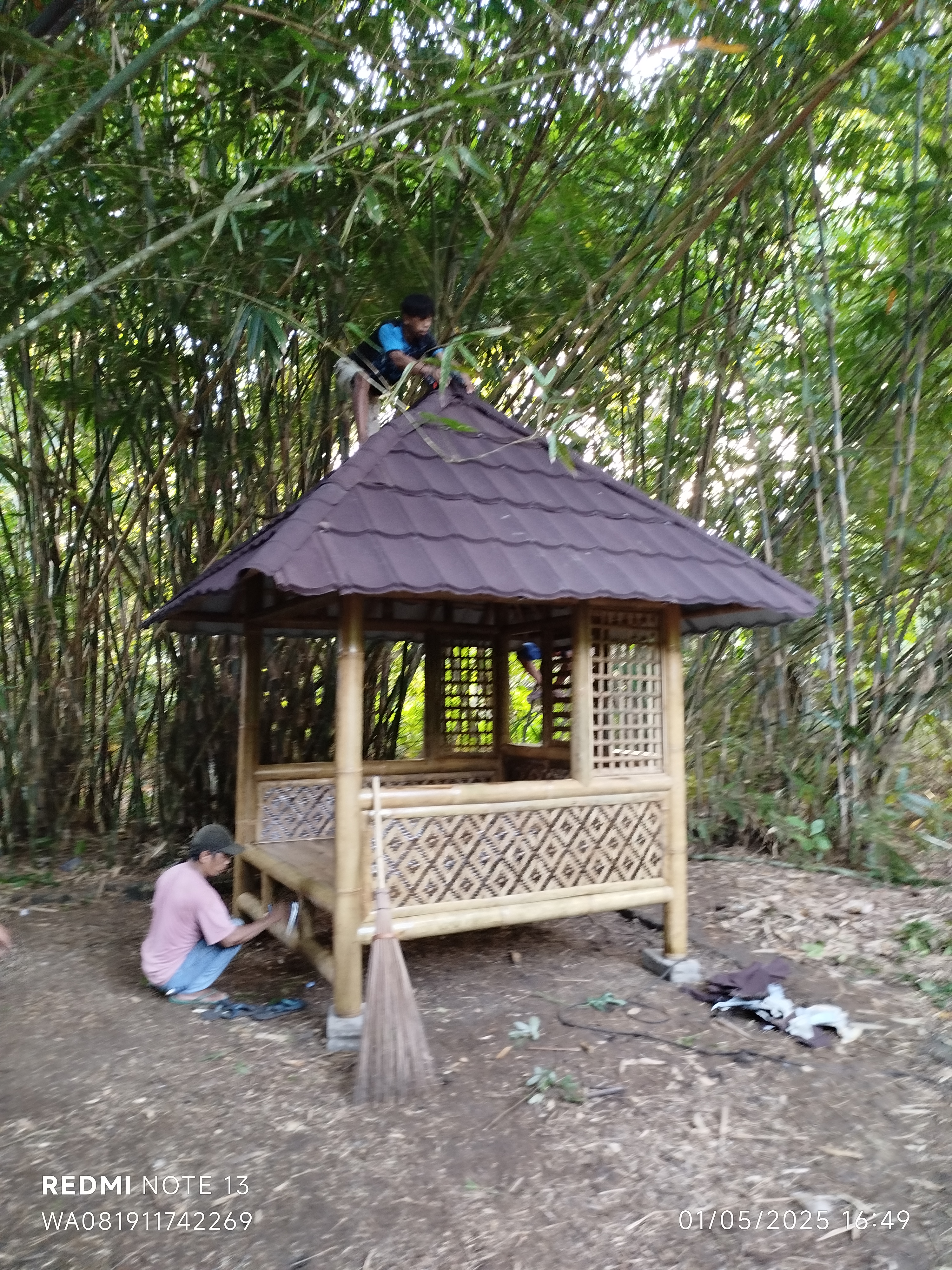 Gasebo bambu murah berkualitas
