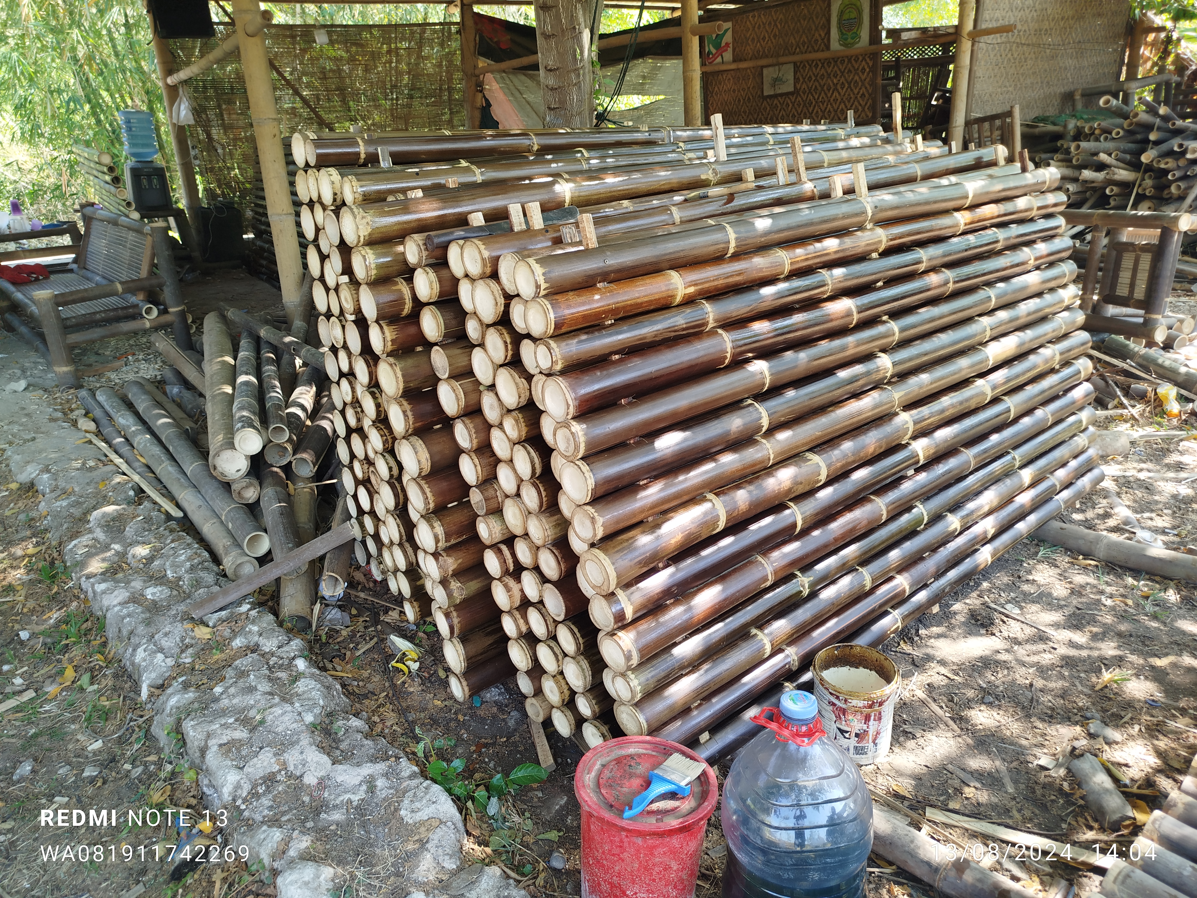 Pagar bambu terdekat di bantul ukuran menyesuaikan permintaan