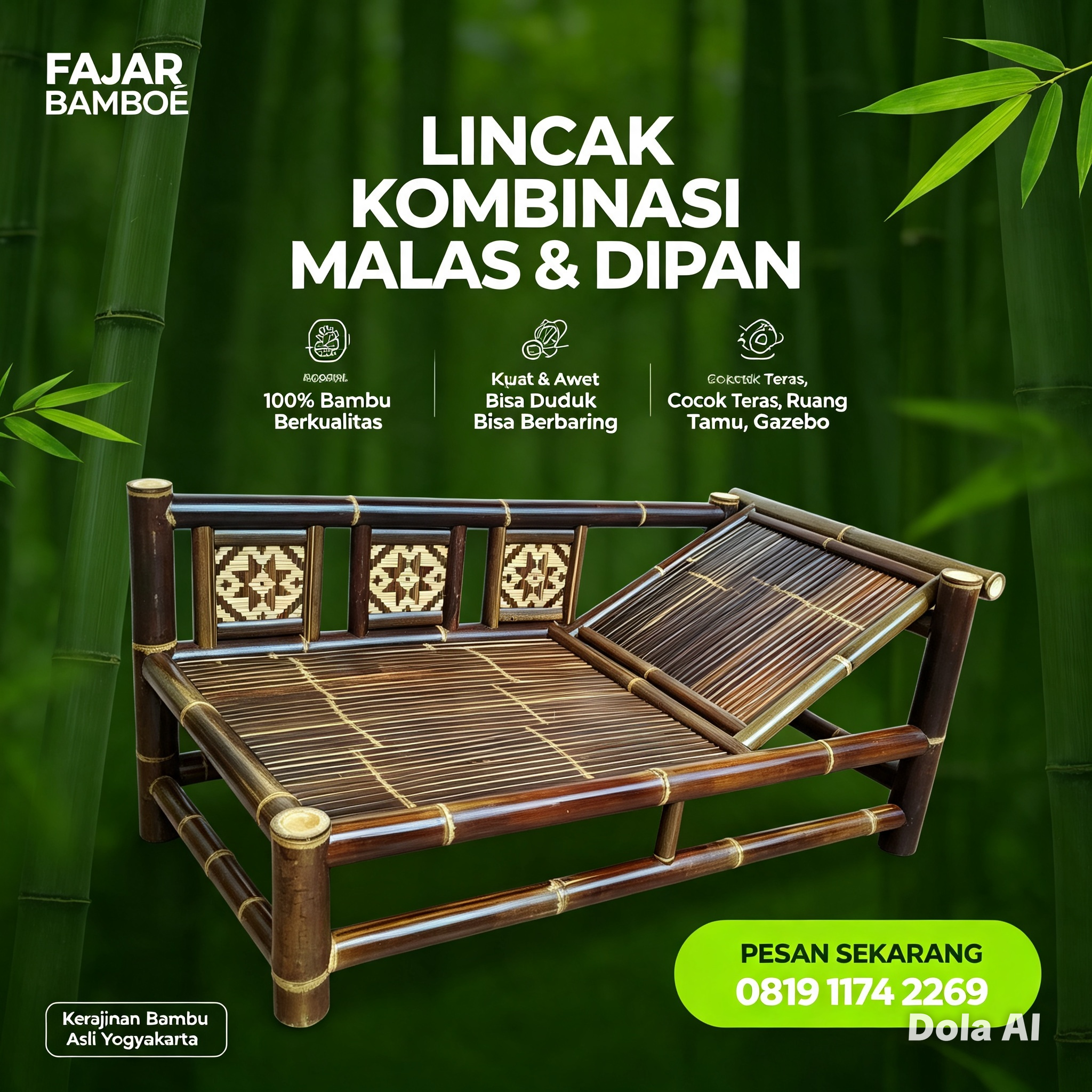 Dipan kombinasi malas dan lincak